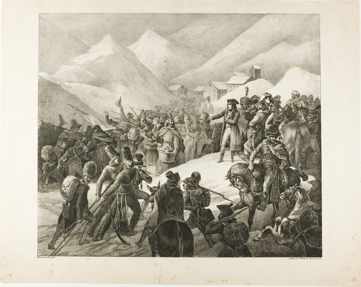 Passagen af Mount Saint Bernard af Jean Louis André Théodore Géricault