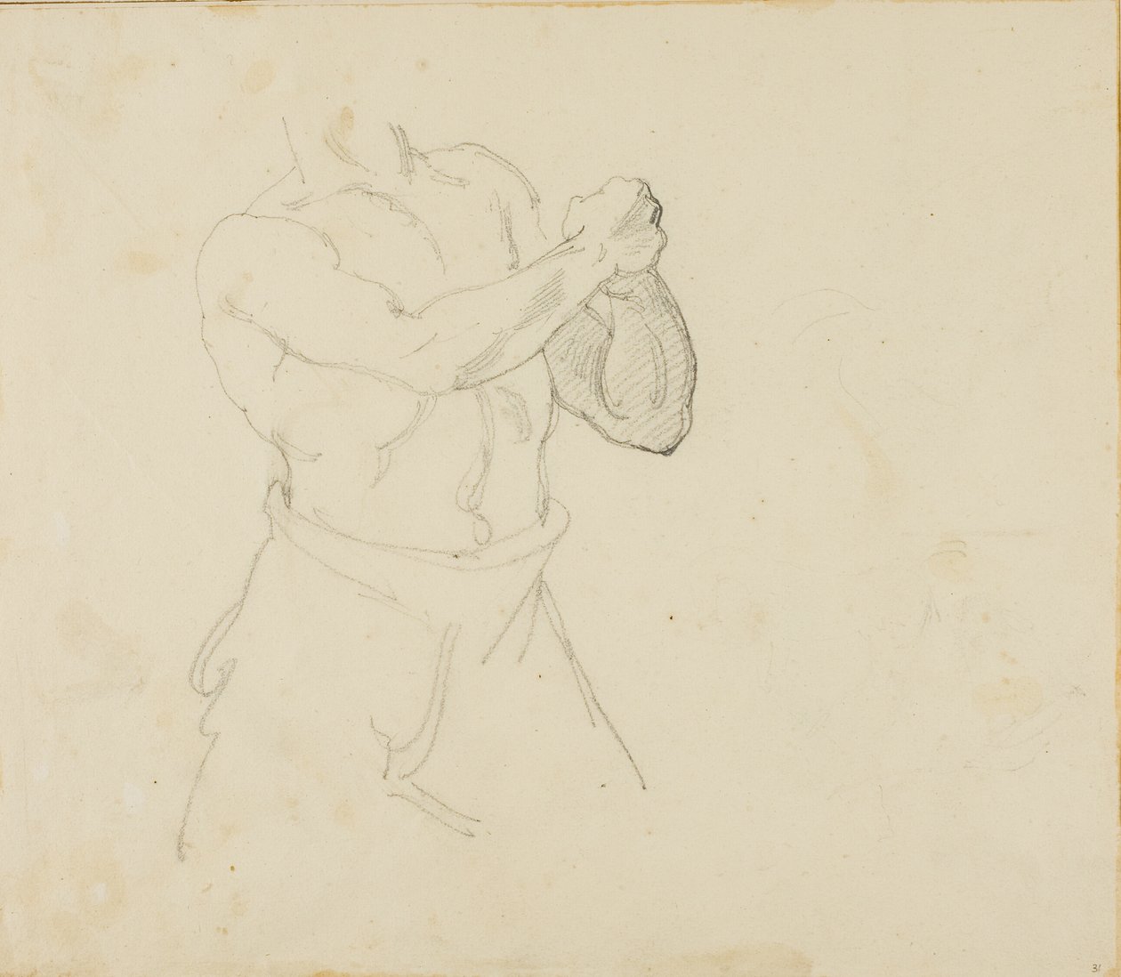 Torso af en bokser af Jean Louis André Théodore Géricault