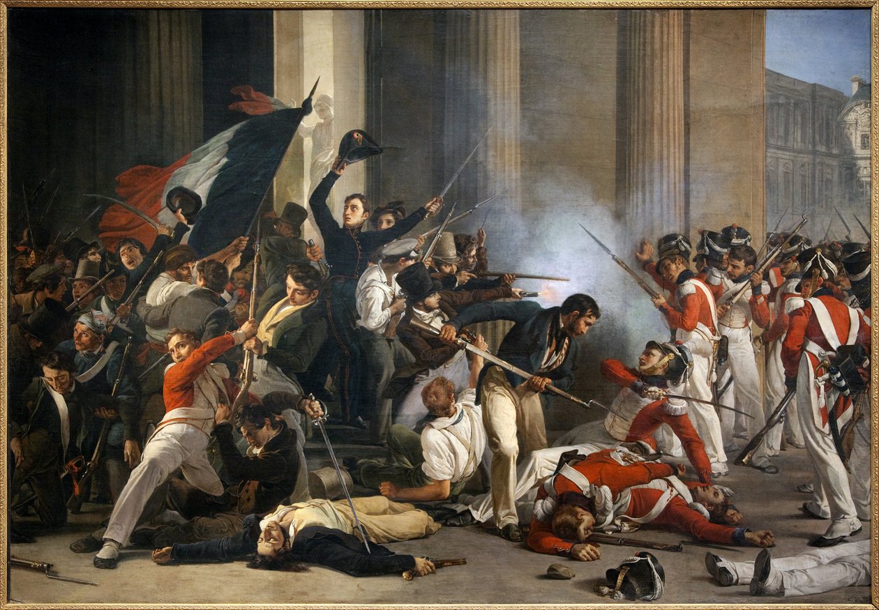 Erobringen af Louvre den 29. juli af Jean Louis Bezard