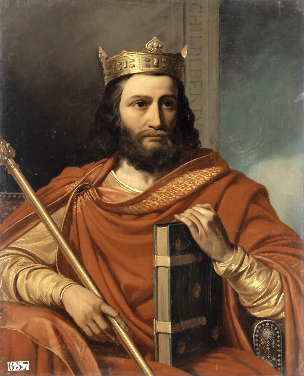 Childebert I, frankernes konge af Jean Louis Bezard
