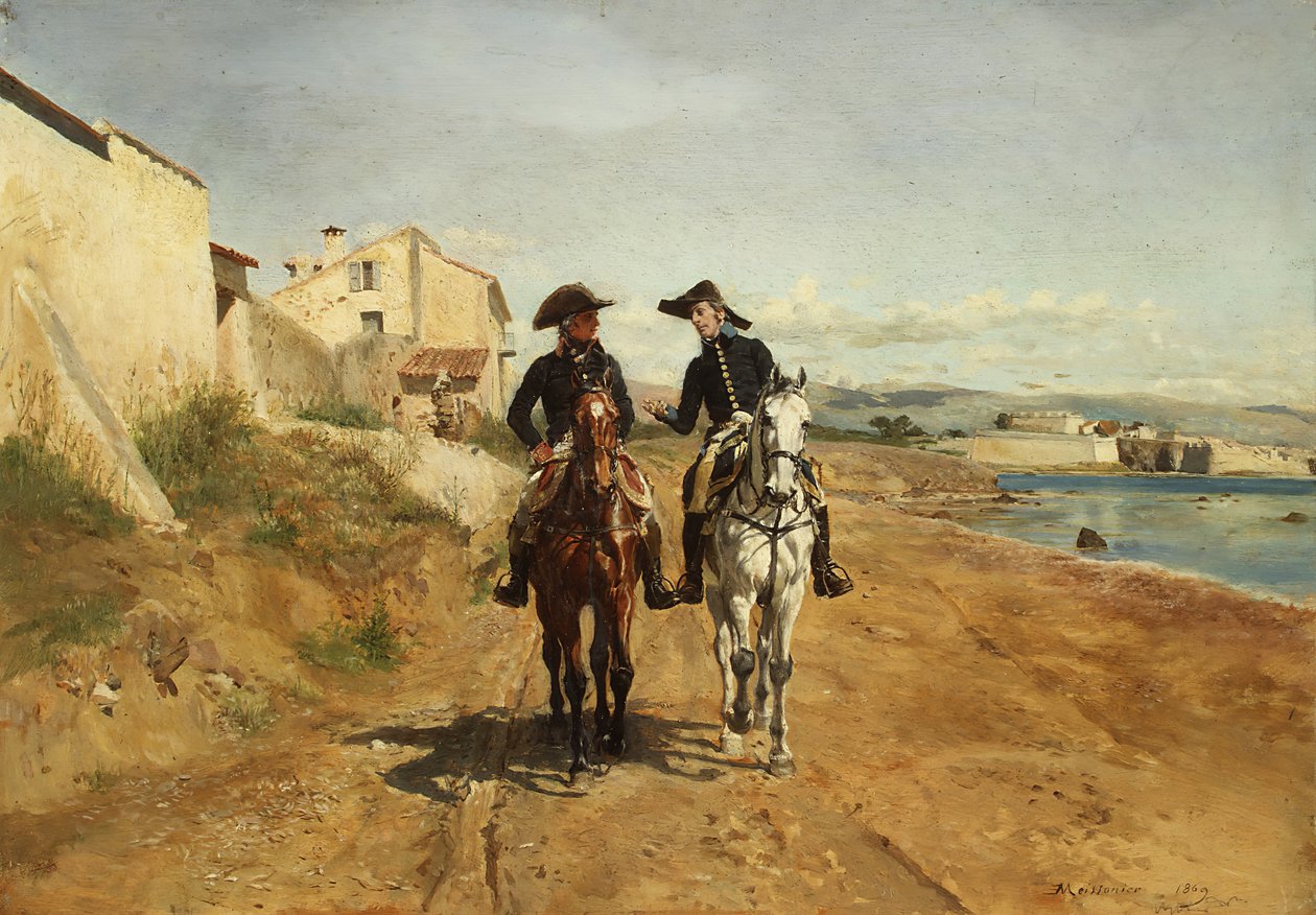 A General and His Aide-de-camp, 1869. af Jean Louis Ernest Meissonier