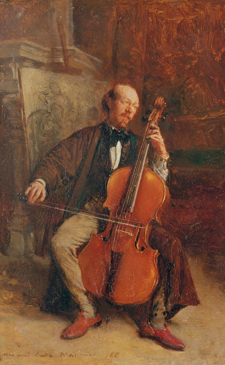 Alexandre Batta, cellisten, 1855 af Jean Louis Ernest Meissonier
