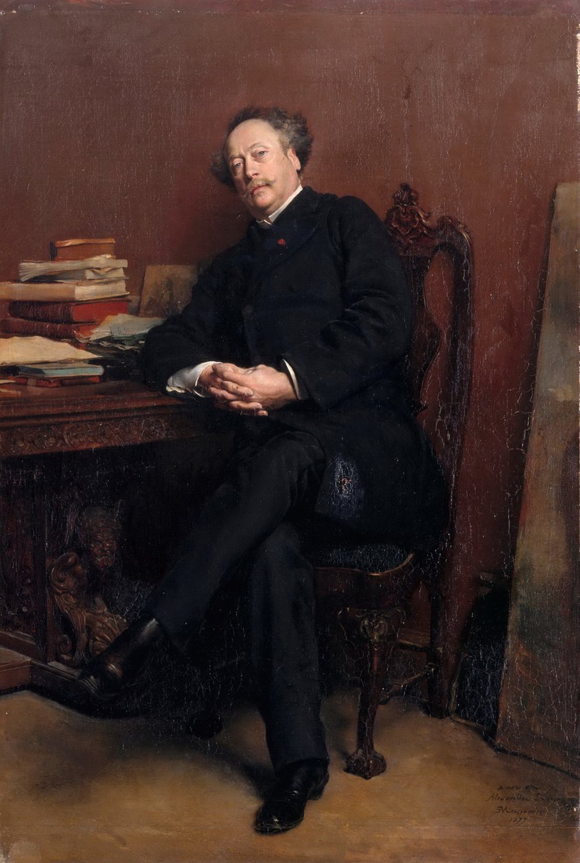 Alexandre Dumas, søn 1824-1895 af Jean Louis Ernest Meissonier