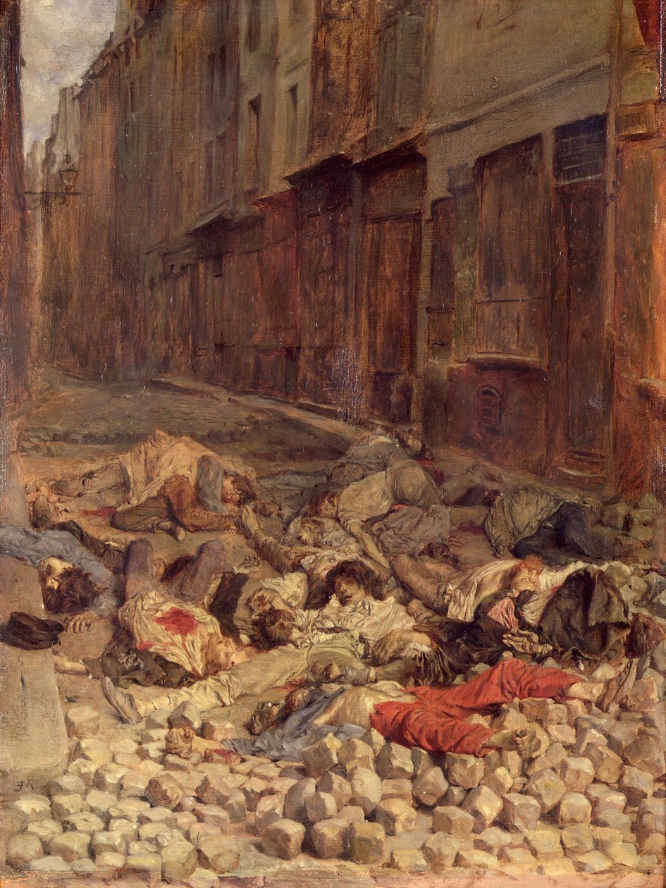 Barrikade i Rue de la Mortellerie, juni 1848 (Memory of Civil War) 1849 (olie på lærred) af Jean Louis Ernest Meissonier