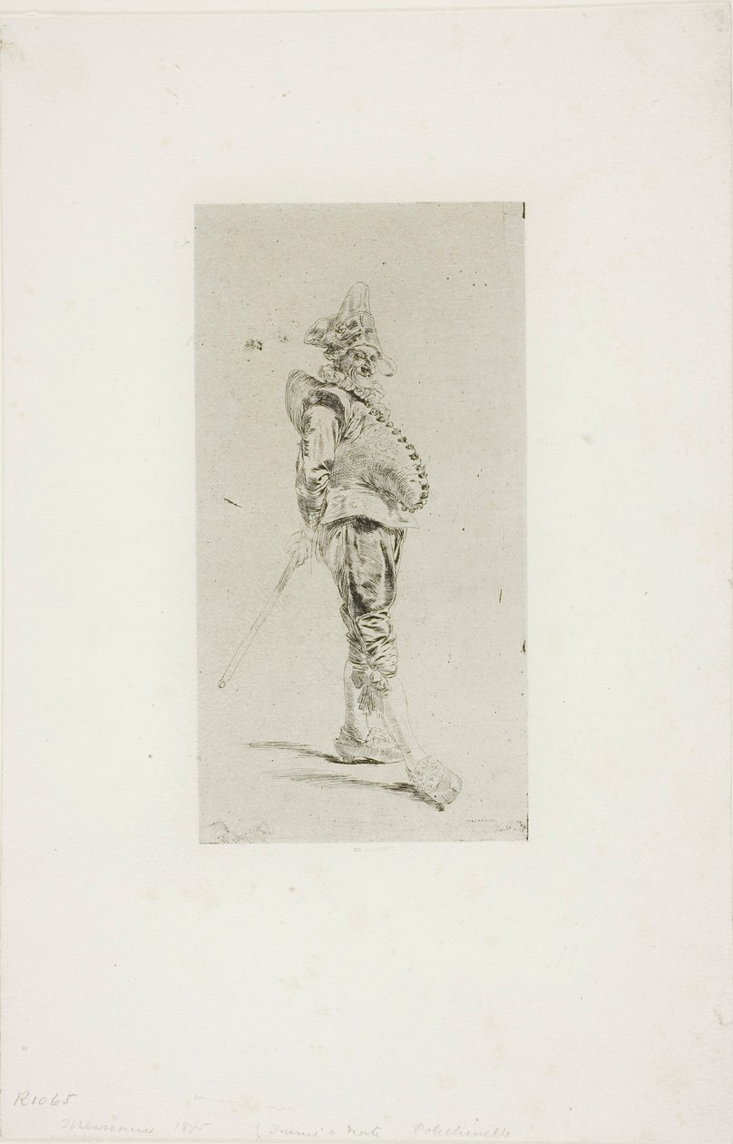Punchinello af Jean Louis Ernest Meissonier