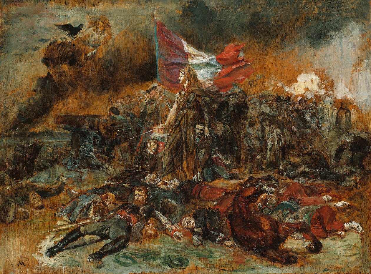 Forsvaret af Paris, 187071. af Jean Louis Ernest Meissonier