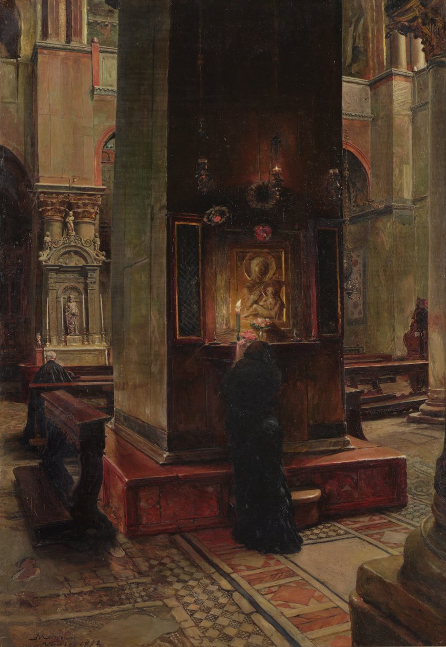 Madonna del Bacio ved San Marco, Venedig, 1882 af Jean Louis Ernest Meissonier