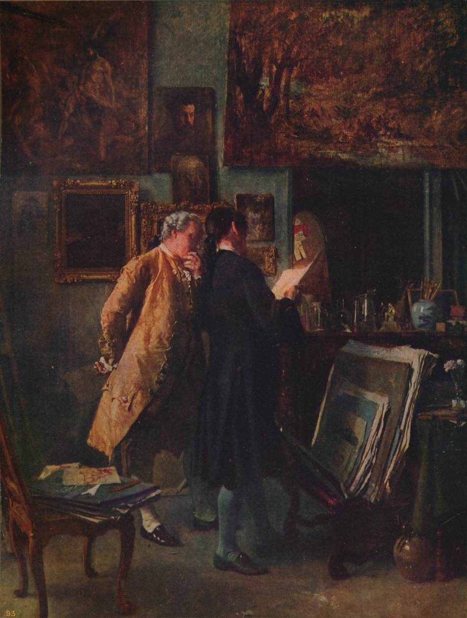 Tryksamleren, c1850, c1915 af Jean Louis Ernest Meissonier