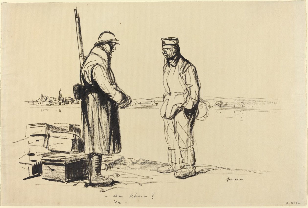 -Er Rhien? - Ja. af Jean Louis Forain