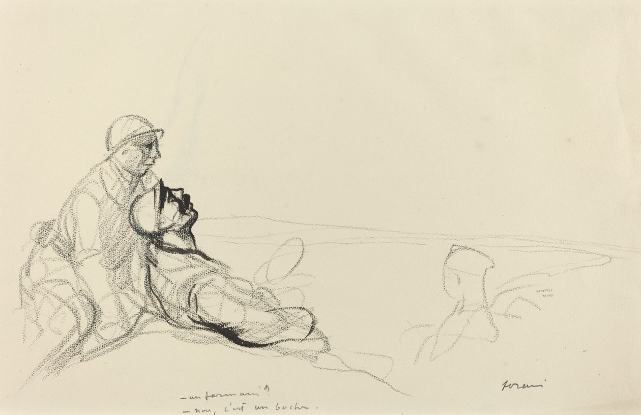 -En landmand? - Nej, det er en Boche. af Jean Louis Forain