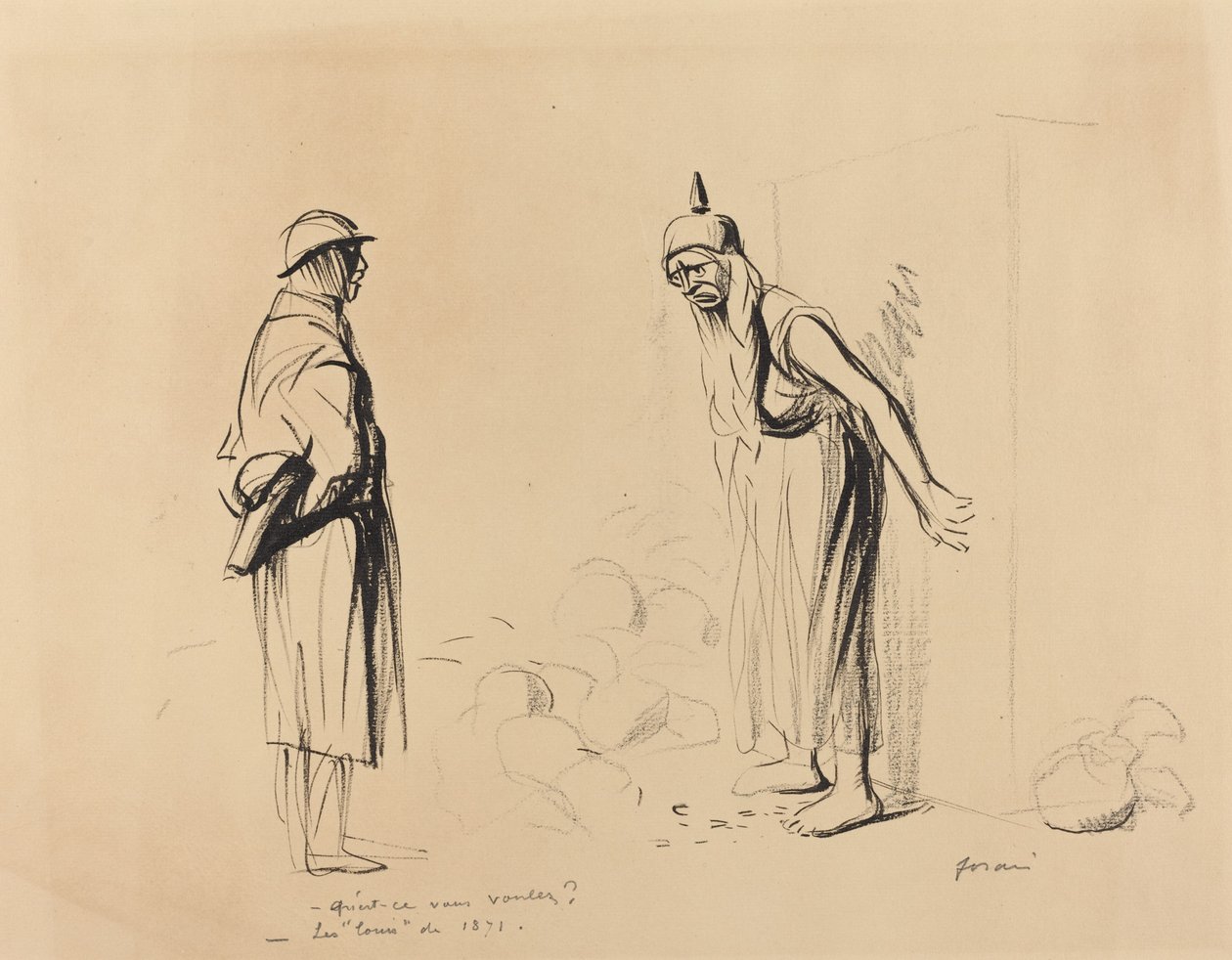 - Hvad vil du - Louis af 1871, ca. 19141919. af Jean Louis Forain