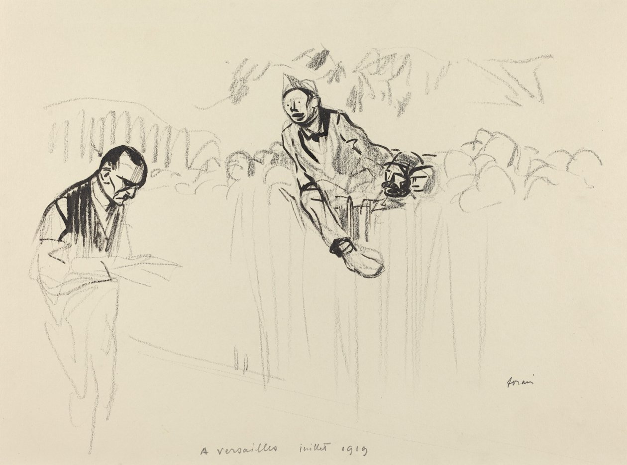 I Versailles juli 1919 af Jean Louis Forain