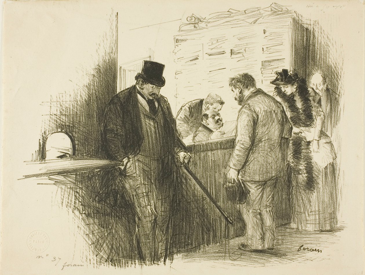 Hos fogeden af Jean Louis Forain