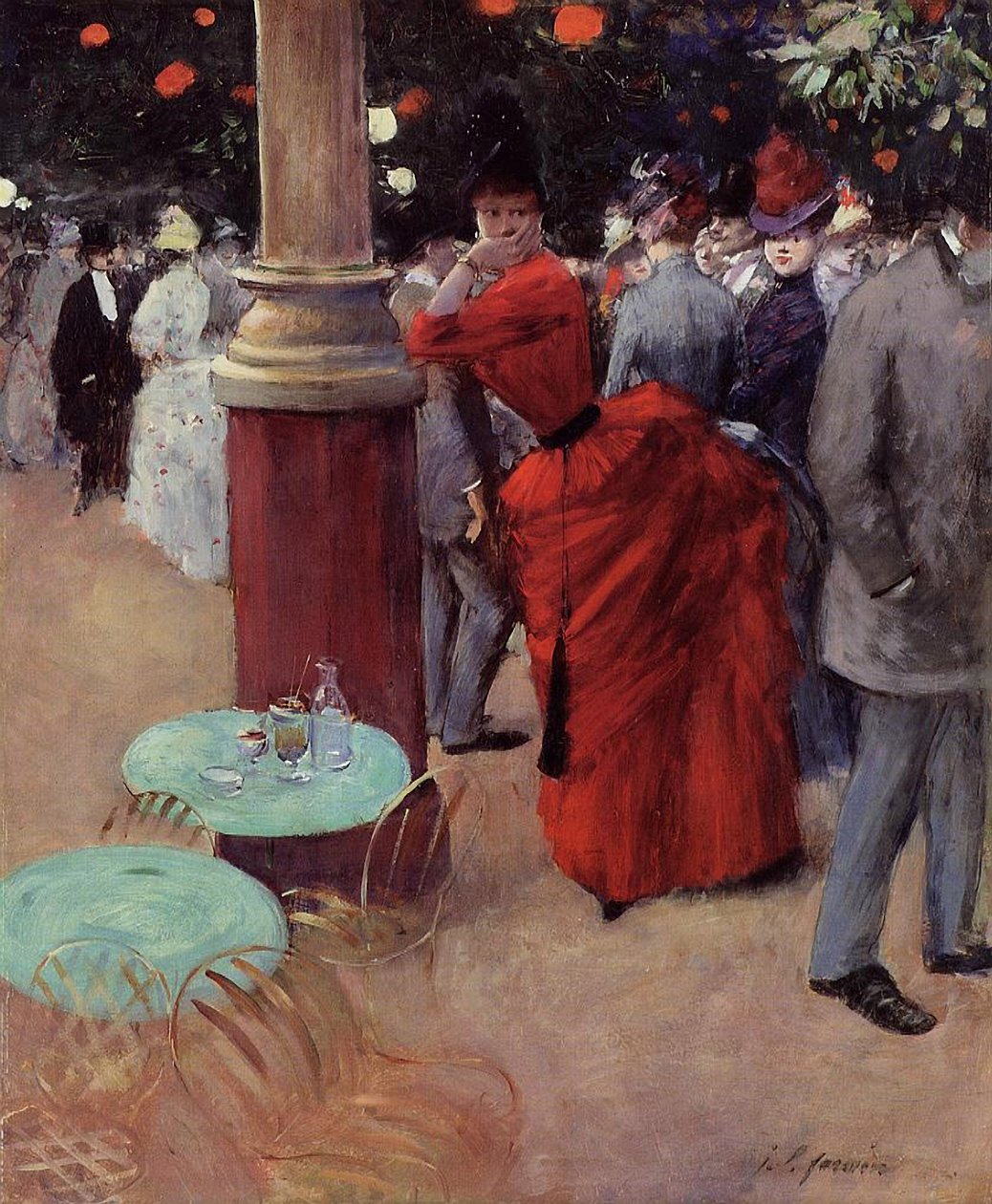 At the Public Garden, ca. 1884 (olie på lærred) af Jean Louis Forain