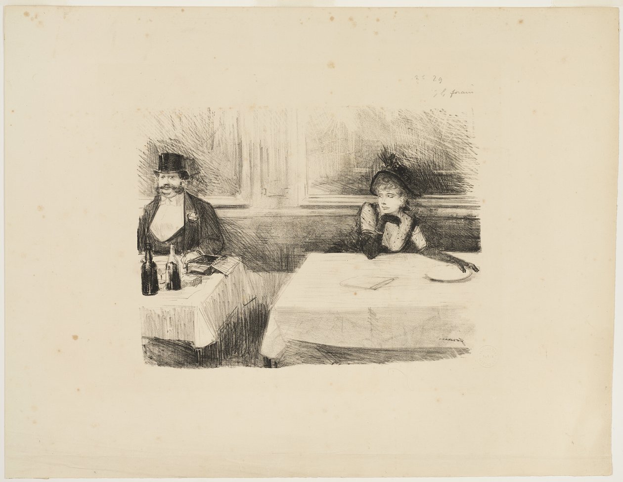 På restauranten af Jean Louis Forain