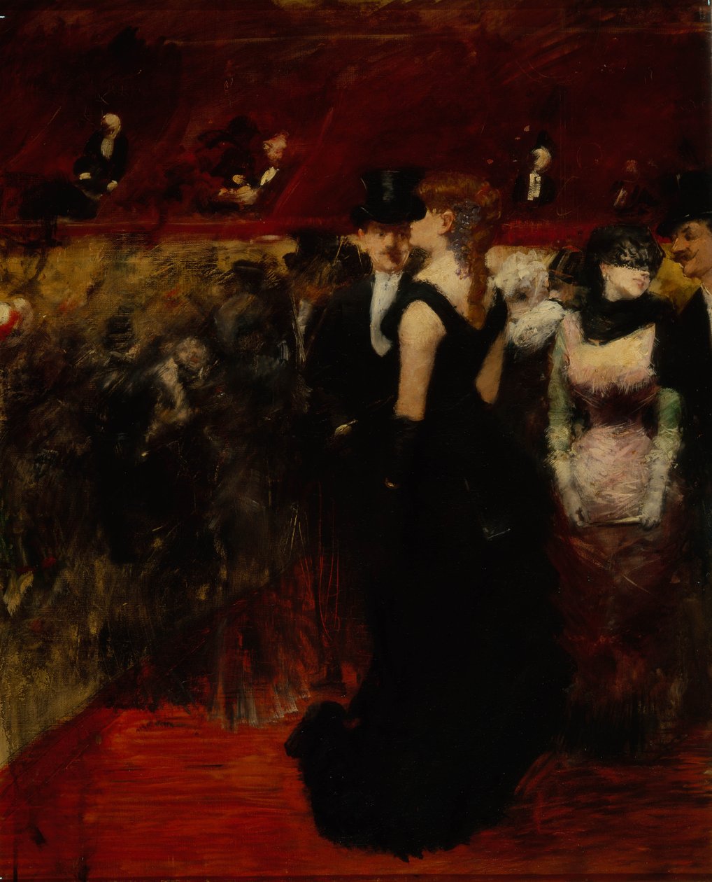Bal i Paris Opera af Jean Louis Forain