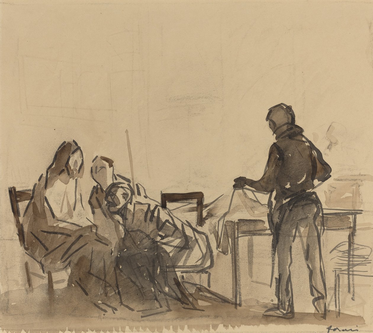 Før Refest i Emmaus af Jean Louis Forain