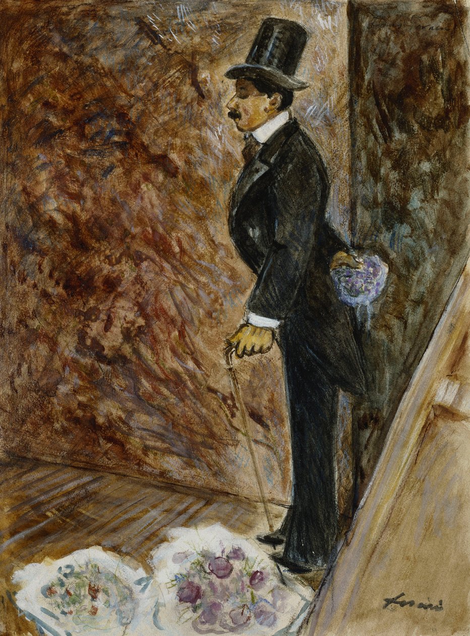 Bag Scenen; Bag kulisserne, 1878 af Jean Louis Forain