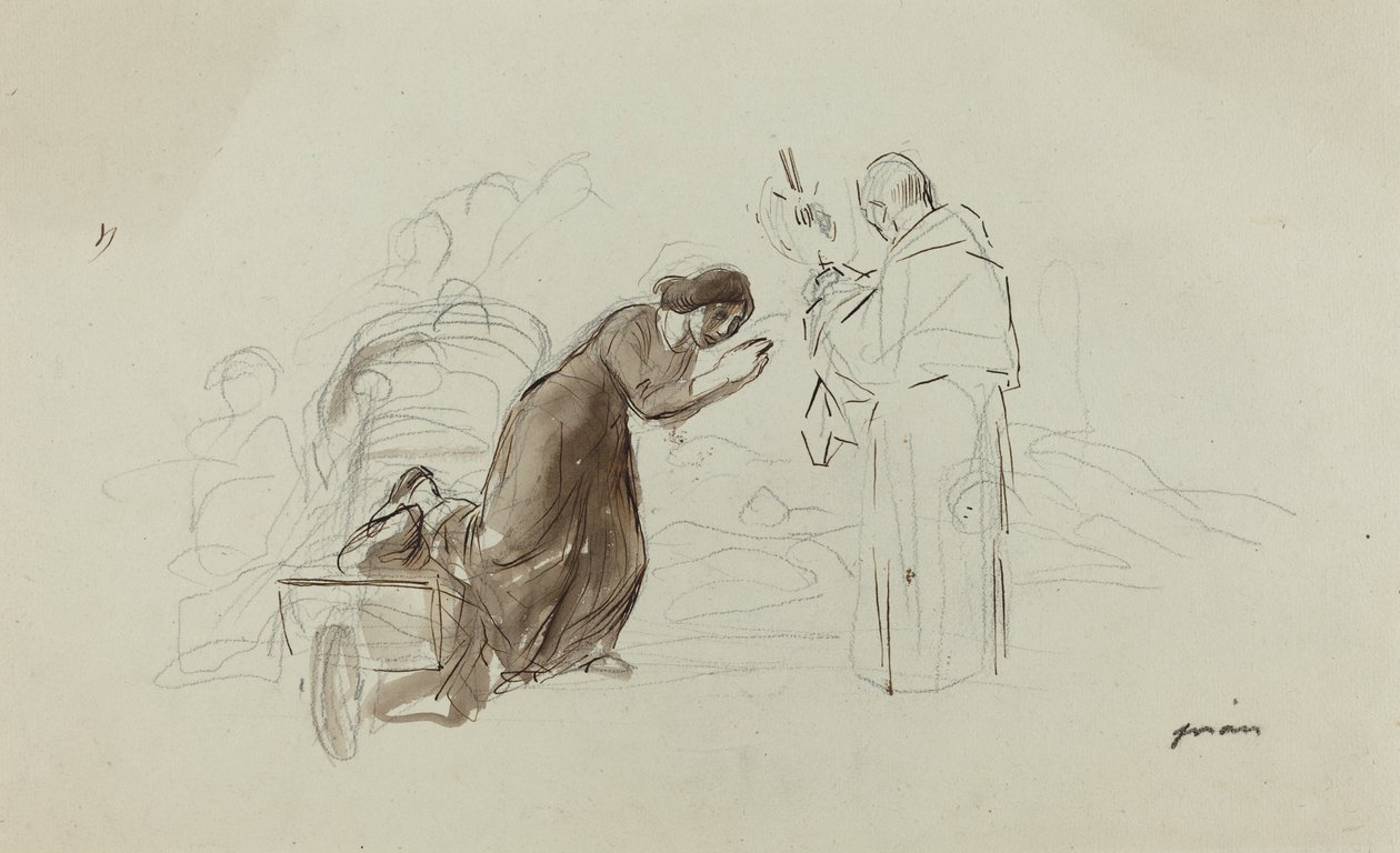 Benediction a Lourdes af Jean Louis Forain