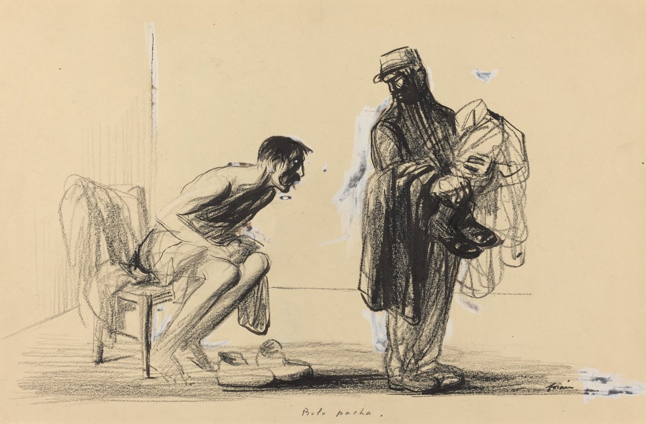 Bolo pacha, ca. 19141919. af Jean Louis Forain