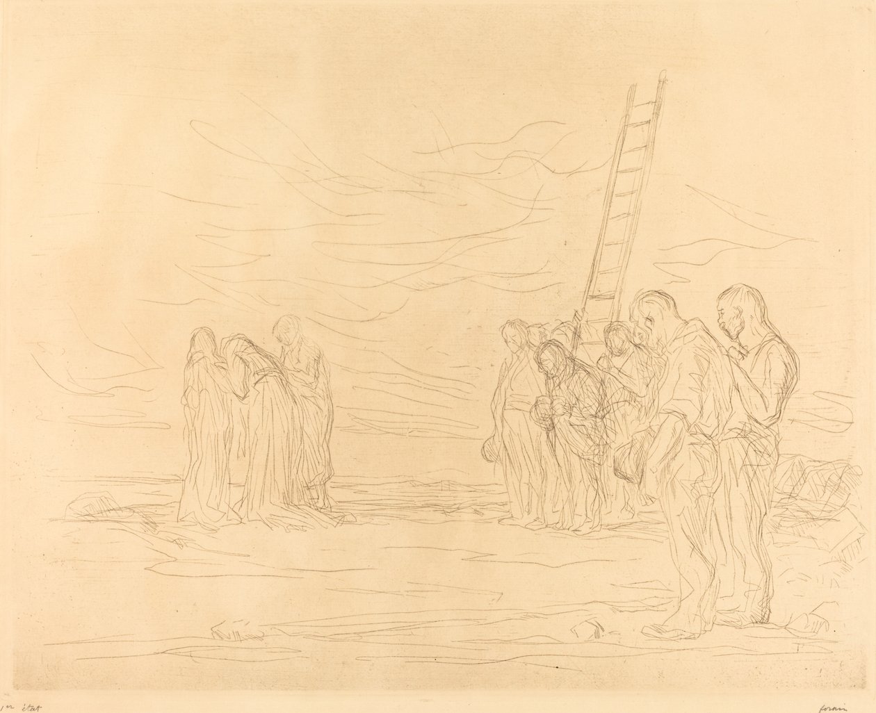 Golgata (første tallerken) af Jean Louis Forain
