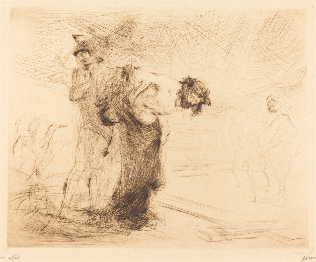 Kristus frataget sit tøj af Jean Louis Forain