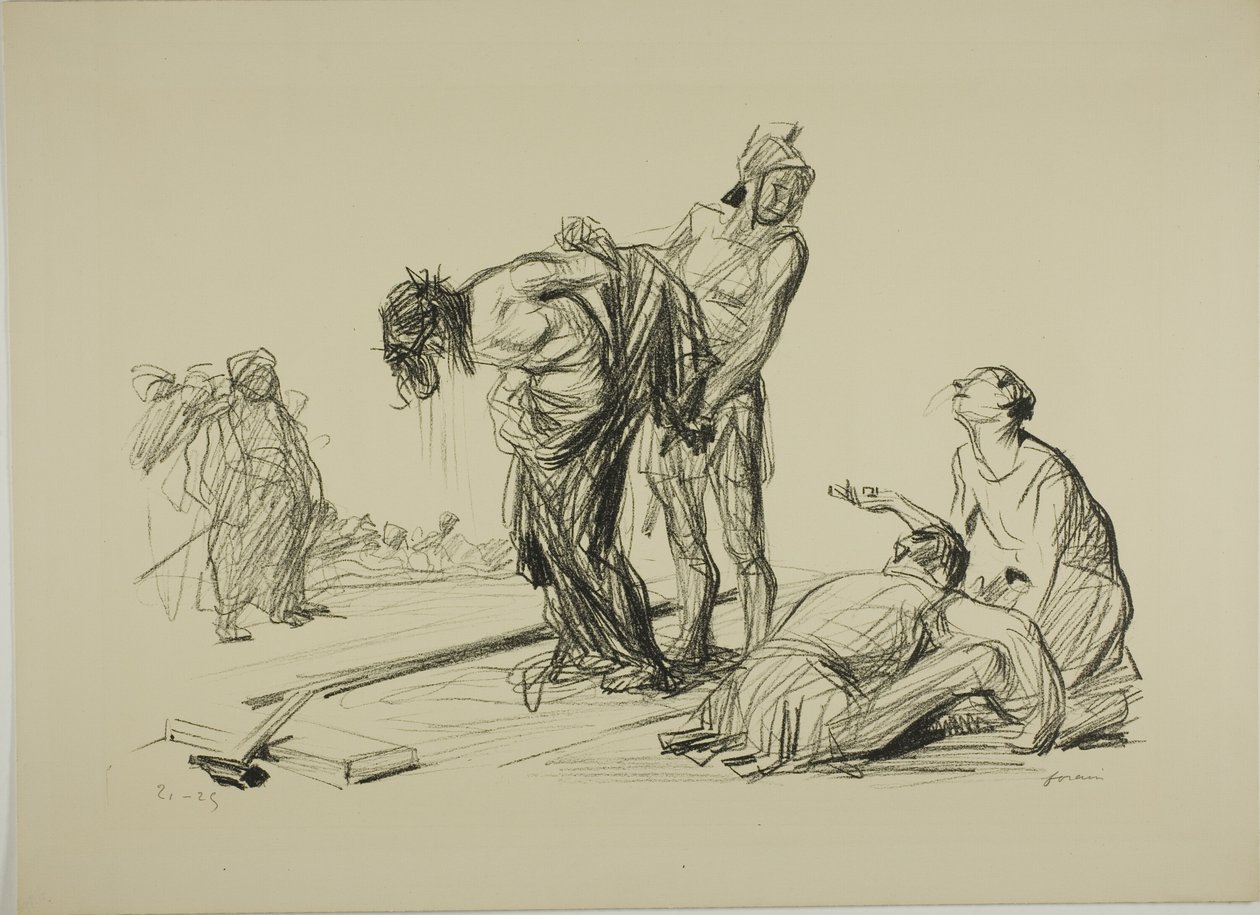 Kristus frataget sit tøj af Jean-Louis Forain