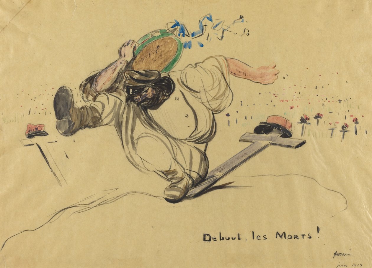 Stå op, de døde!, 1917. af Jean Louis Forain