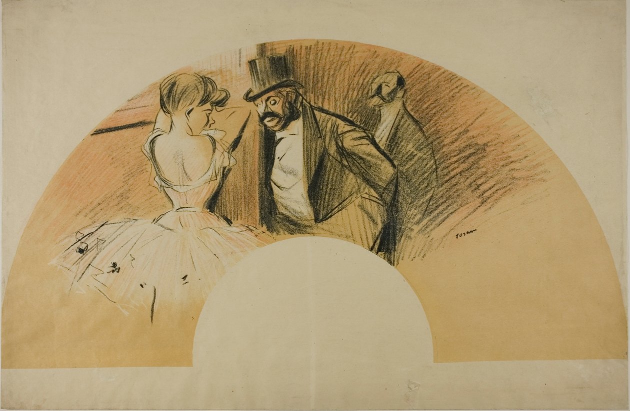 Fan til Gavarni Ball af Jean Louis Forain