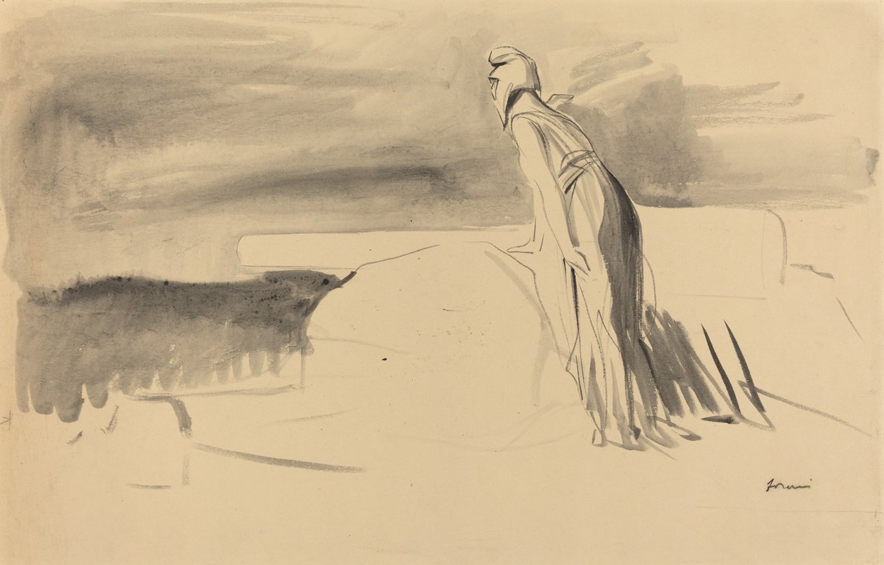 Frankrig Watching, ca. 19141919. af Jean Louis Forain