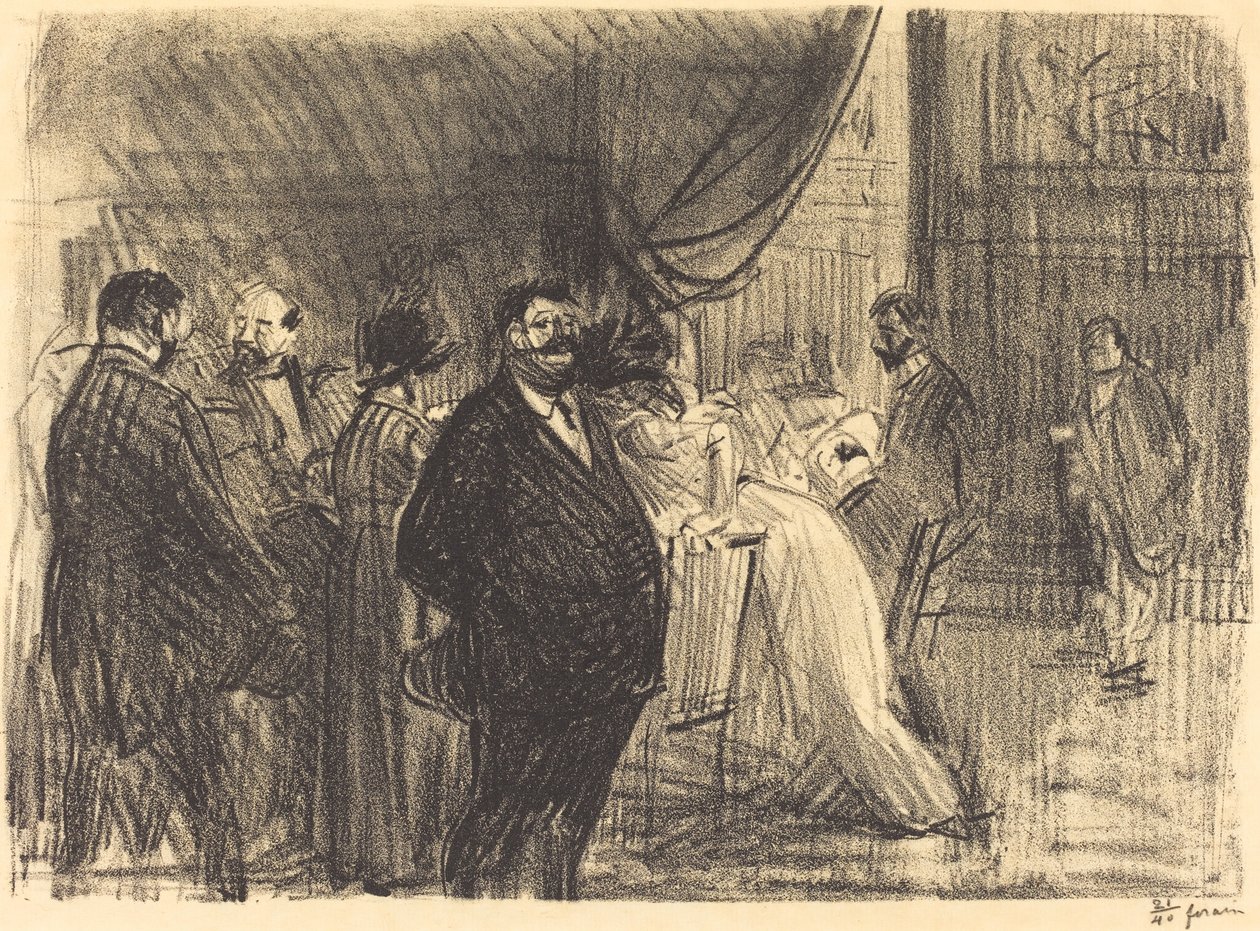 Gambling værelse af Jean Louis Forain