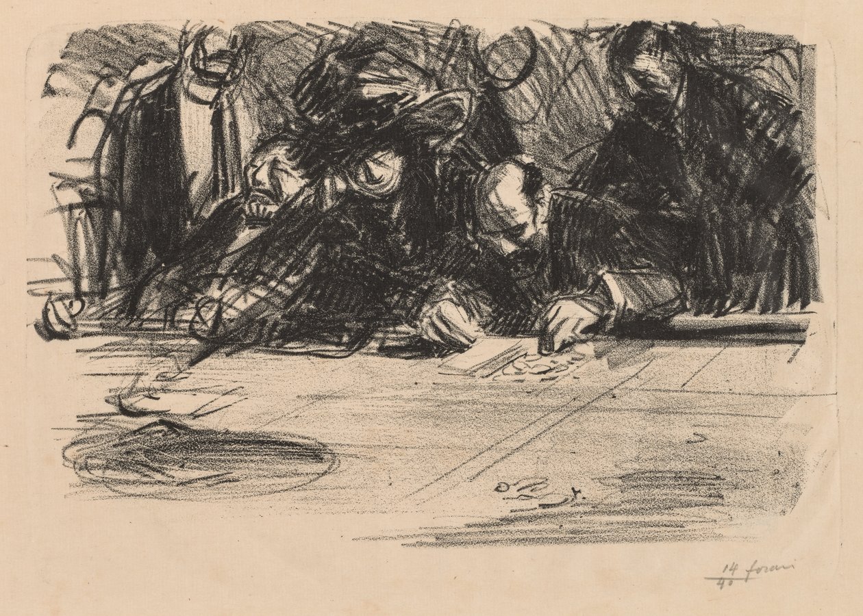 gruppe af spillere af Jean Louis Forain