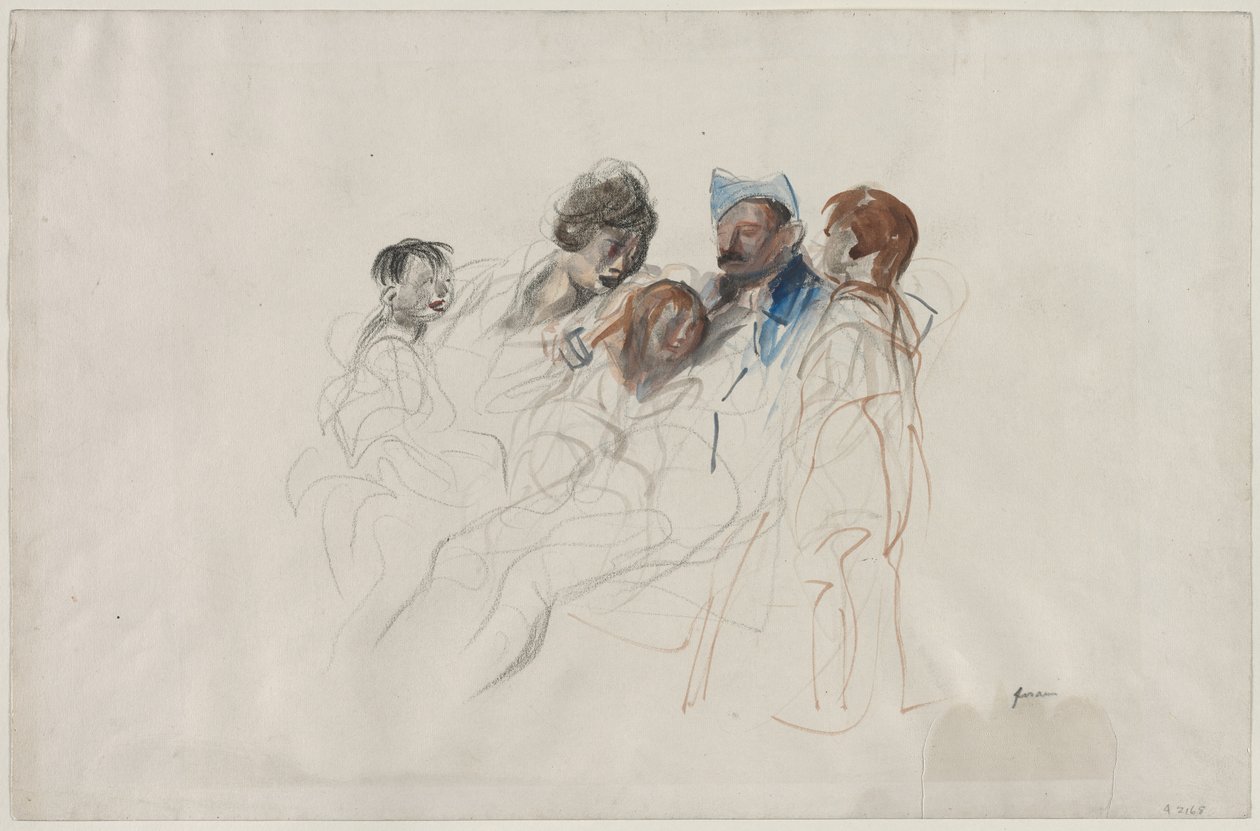 Home on a Furlough, fjerde kvartal 1800-tallet eller første tredjedel af 1900-tallet. af Jean Louis Forain