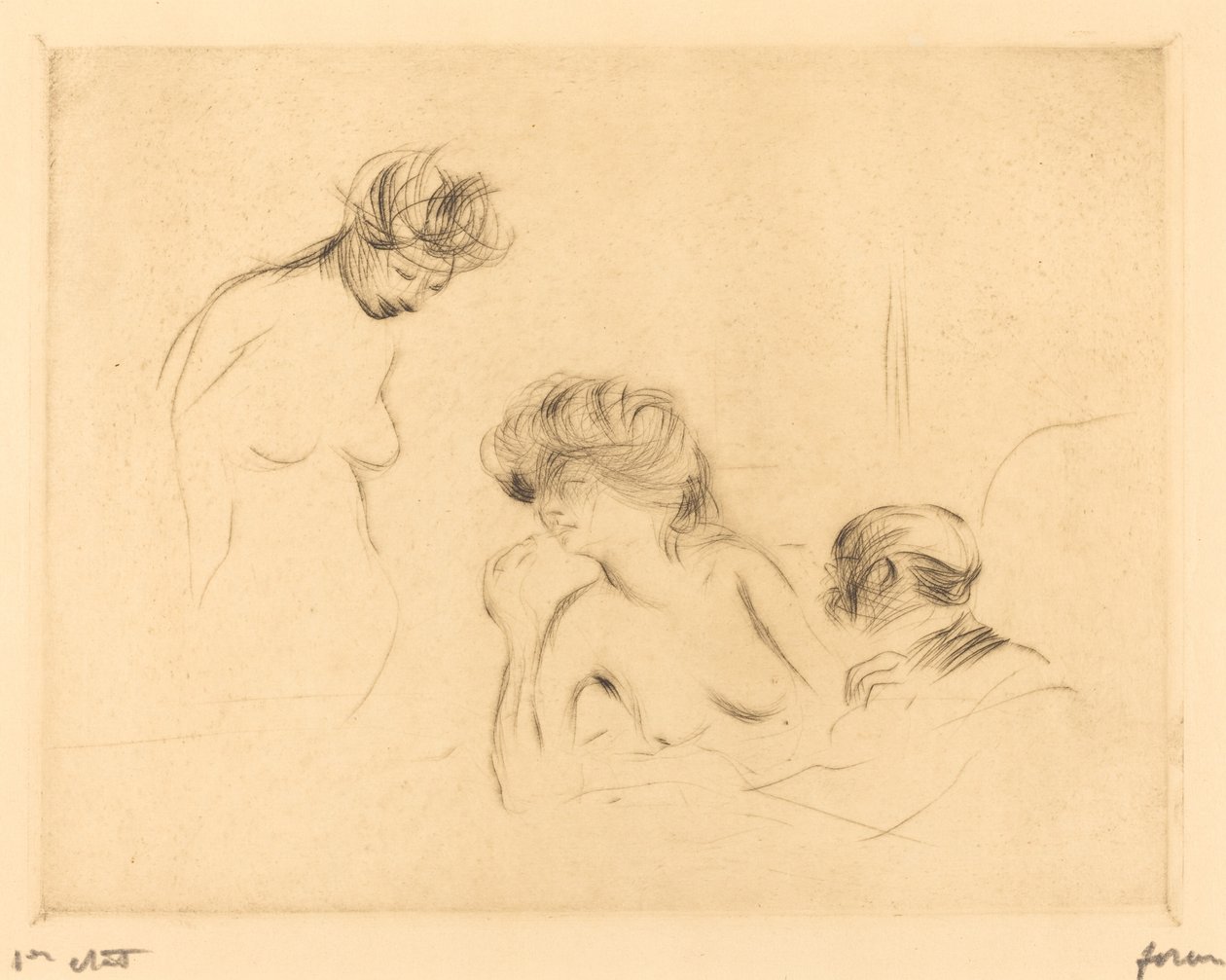 I et privat værelse (tredje plade) af Jean Louis Forain