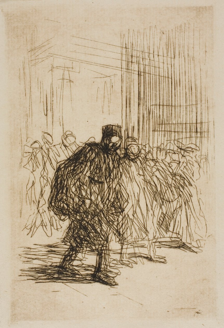 I retsbygningens korridorer af Jean Louis Forain