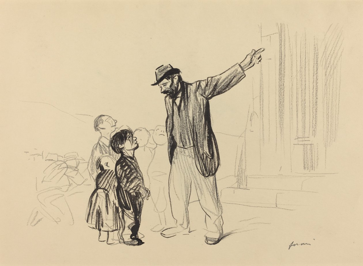 Deres Fædres Kirke, ca. 19141919. af Jean Louis Forain