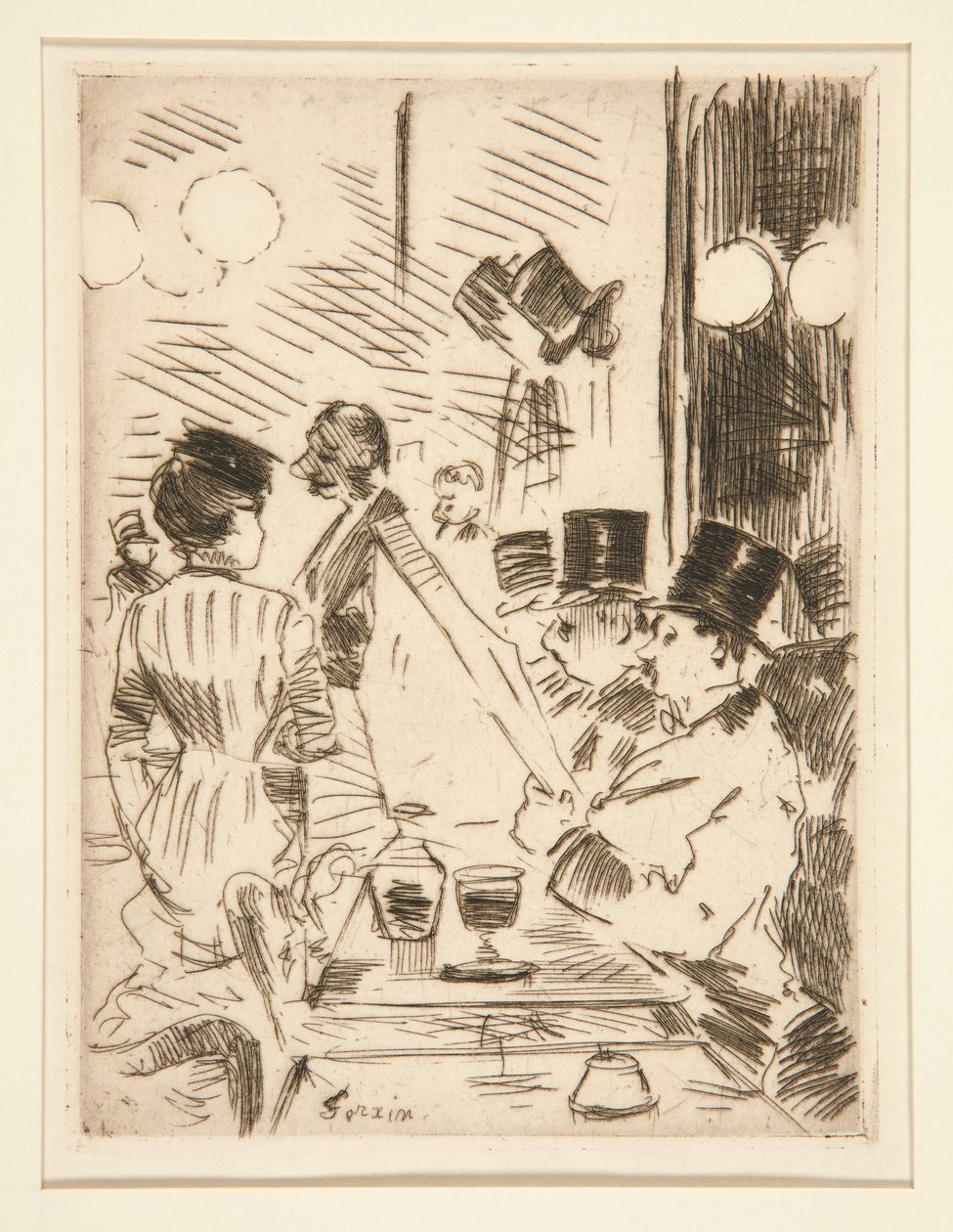 Cafeen i det nye Athen af Jean Louis Forain