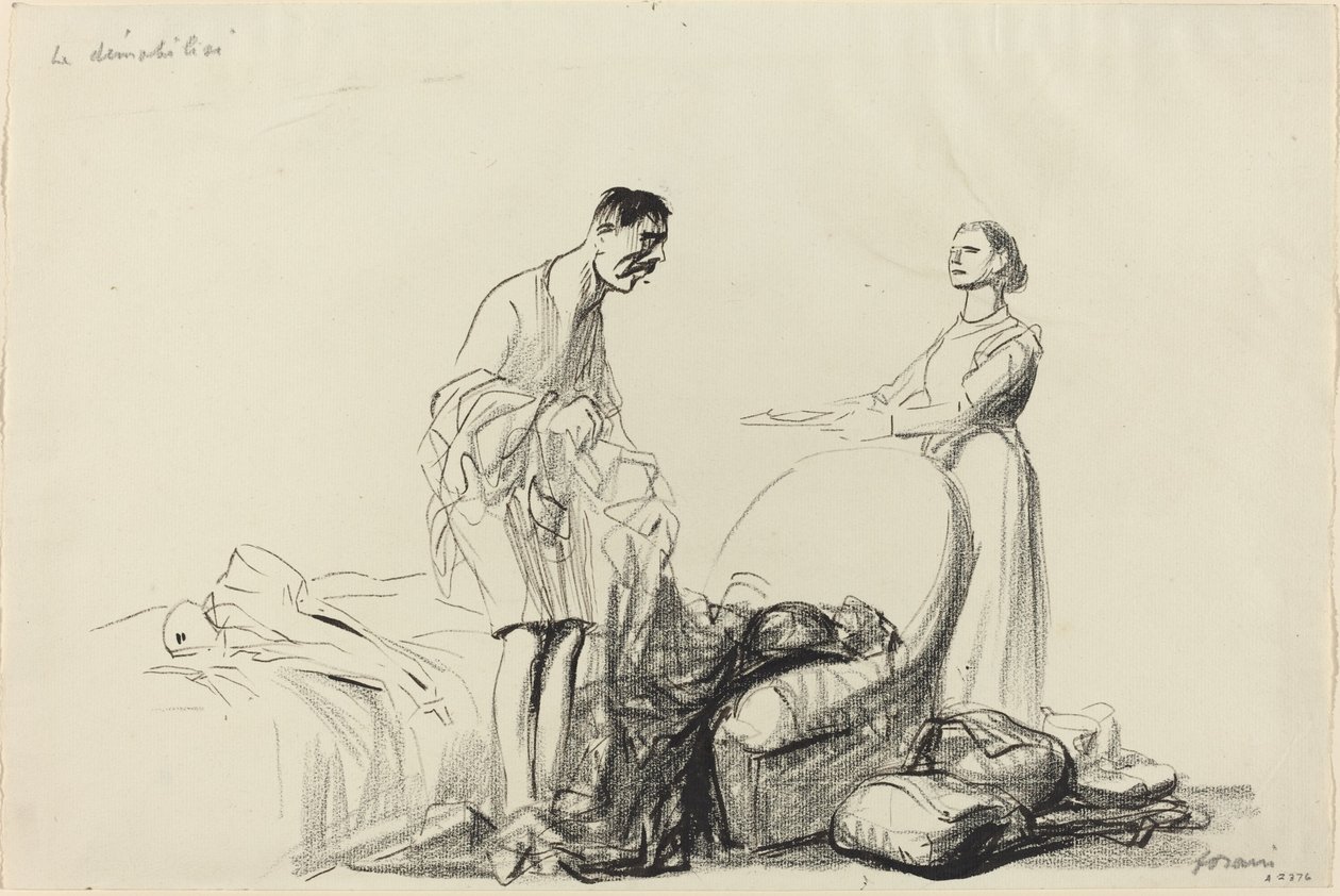 Demobiliserer ham af Jean Louis Forain
