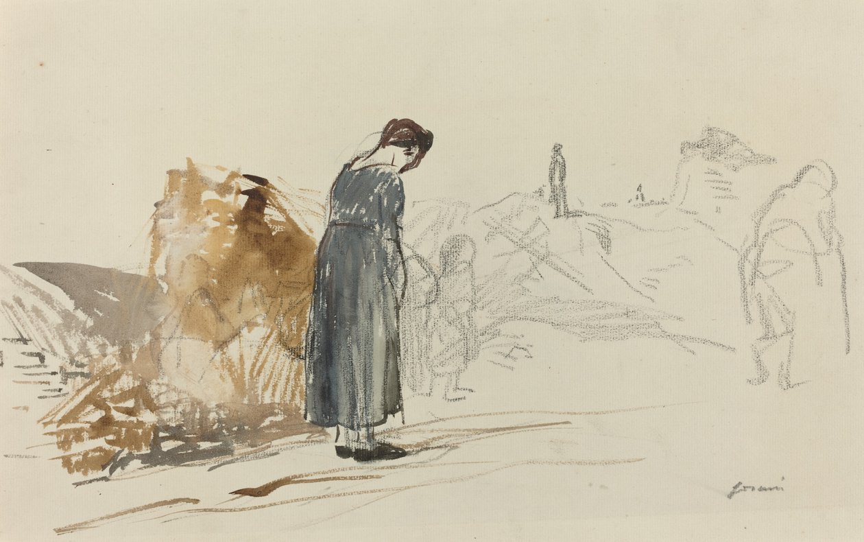 Tyskerne er rejst, ca. 19141919. af Jean Louis Forain