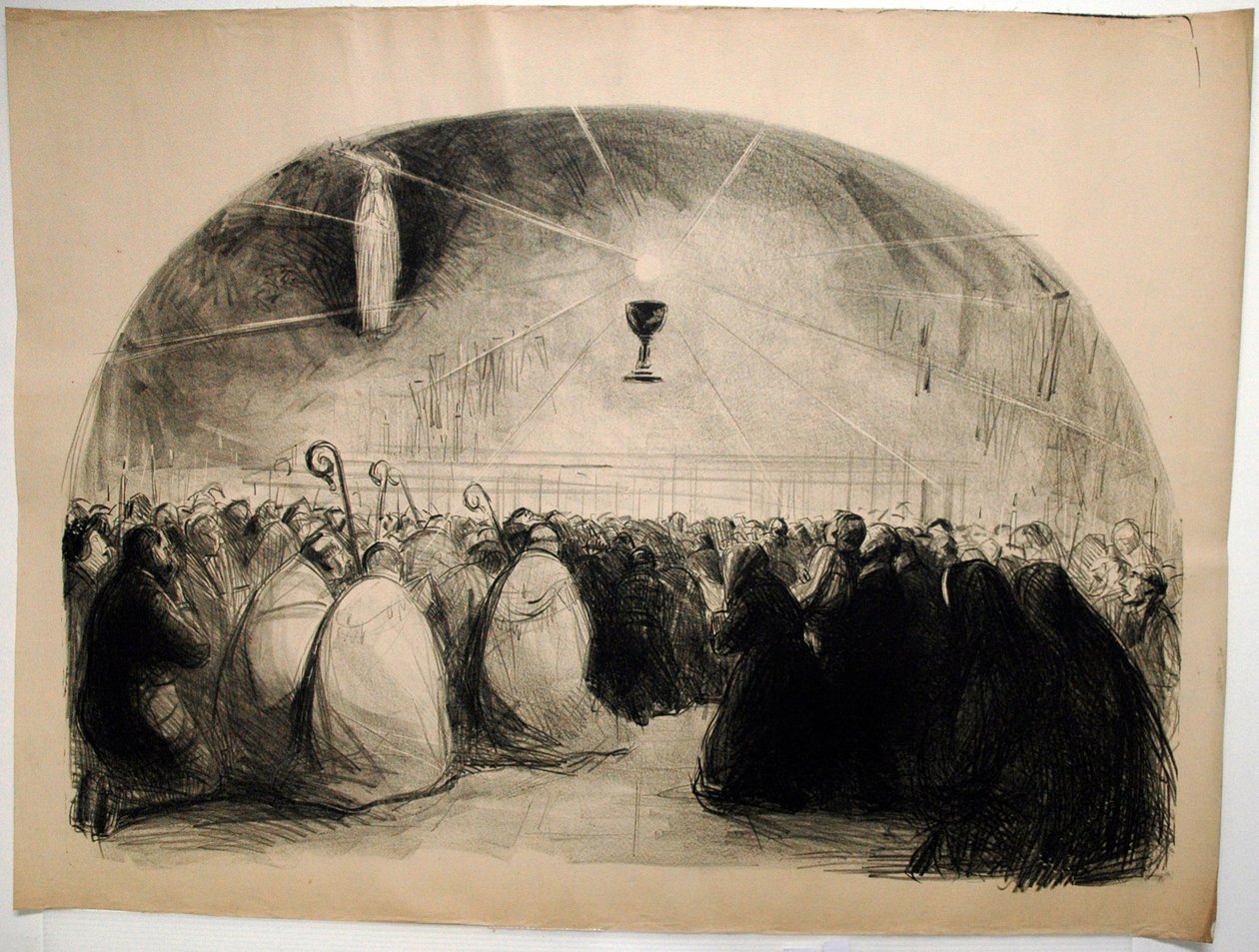 Lourdes, 1914, 25. internationale eukaristiske kongres af Jean Louis Forain