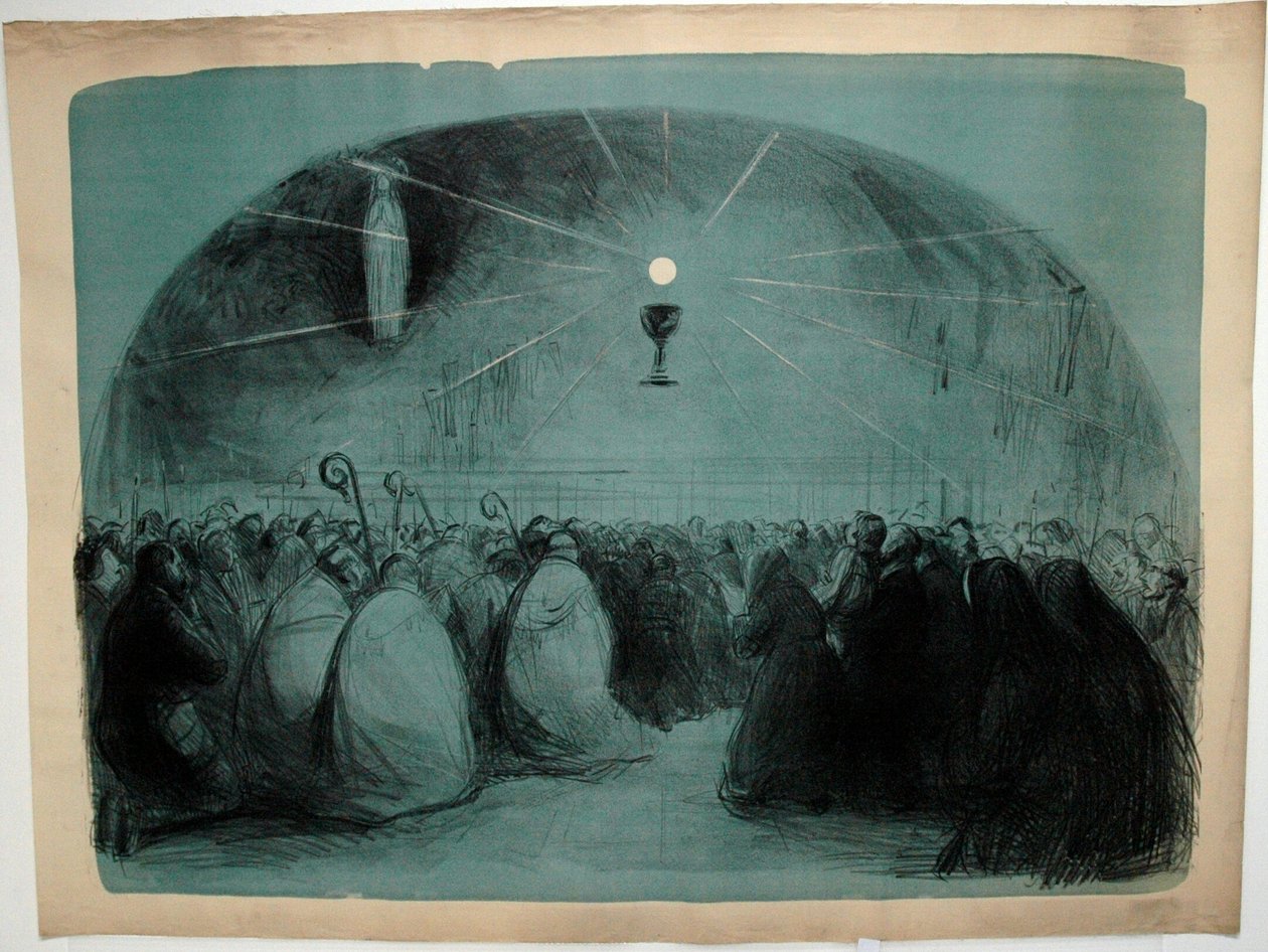 Lourdes, 1914, 25. internationale eukaristiske kongres af Jean Louis Forain