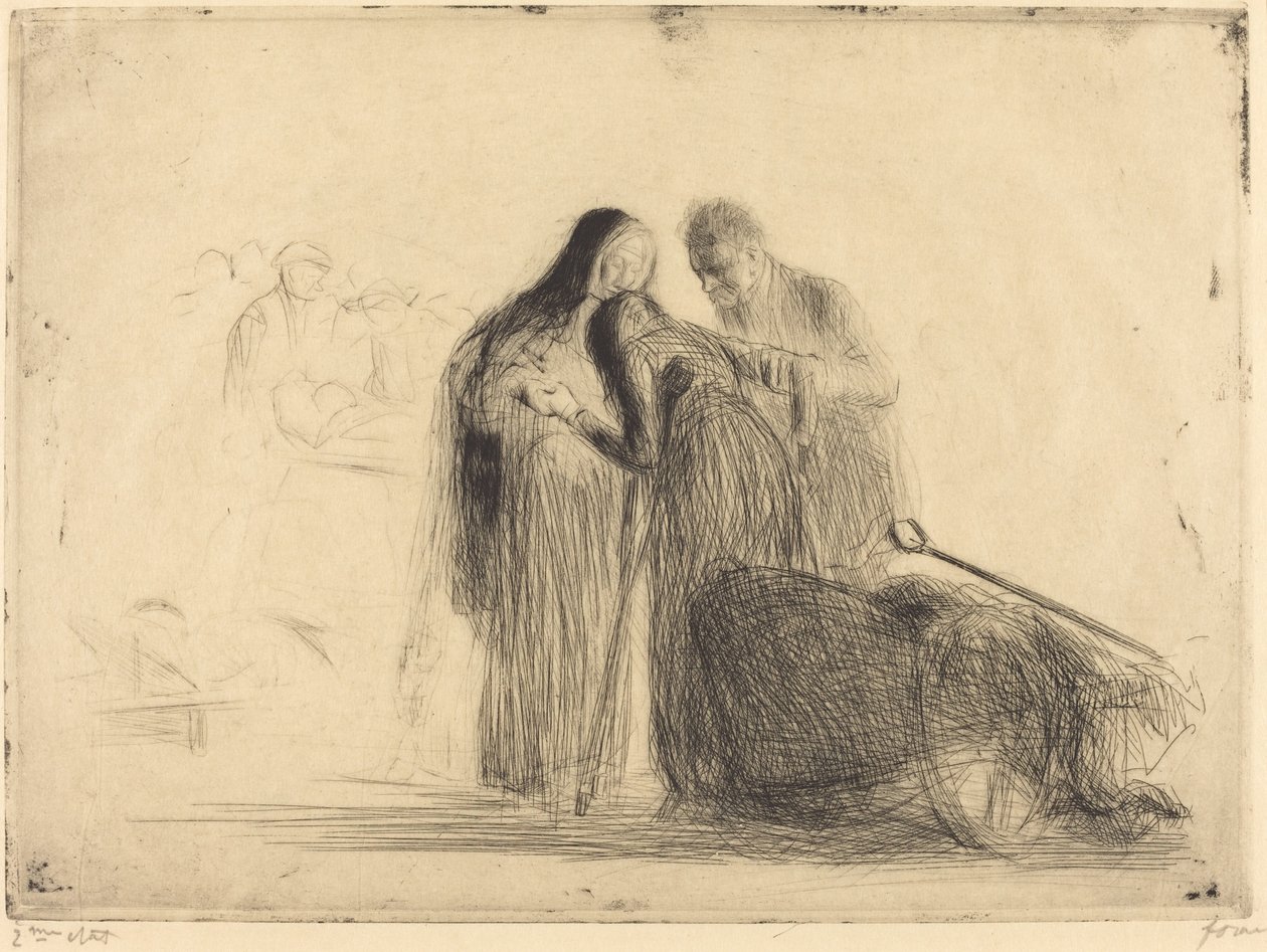 Lourdes, den lamme (anden plade) af Jean Louis Forain