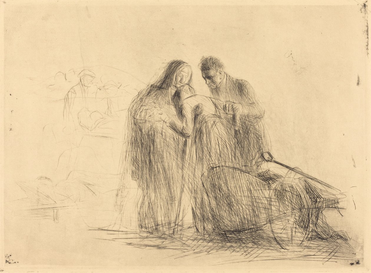 Lourdes, den lamme (anden plade) af Jean Louis Forain