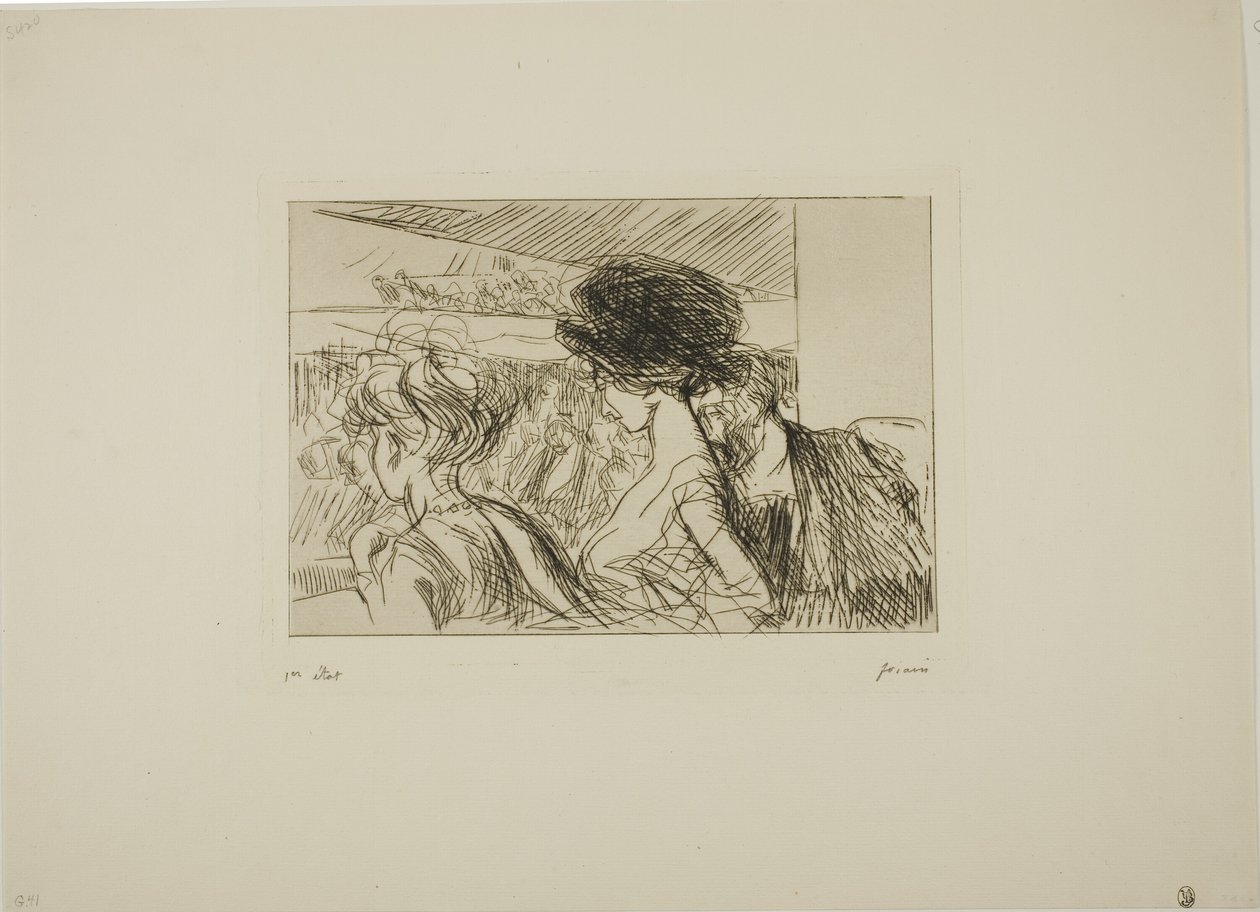 Nedre boks på teatret af Jean Louis Forain