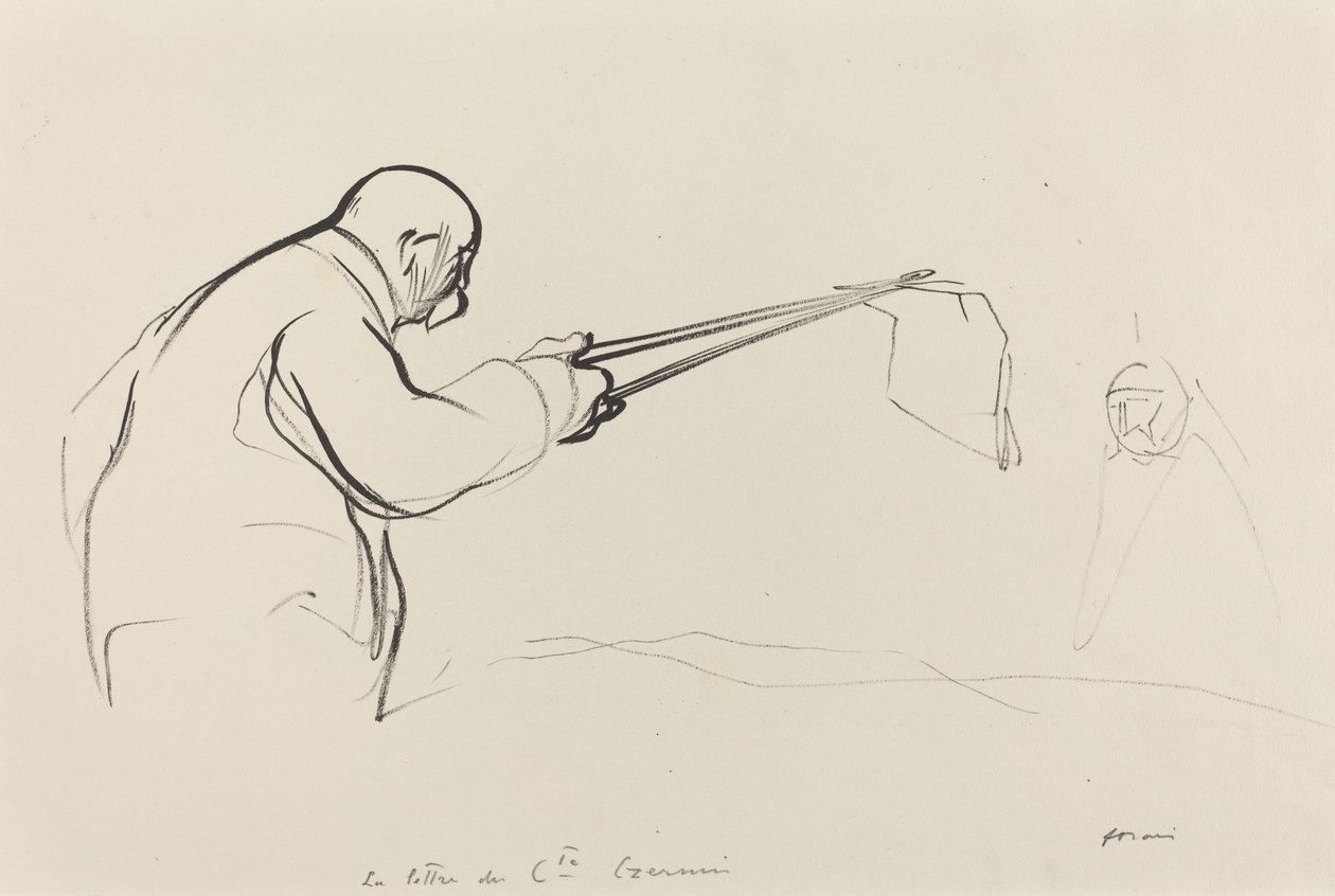Hr. Clemenceau. Brev fra Cte Czernin, ca. 19141919. af Jean Louis Forain