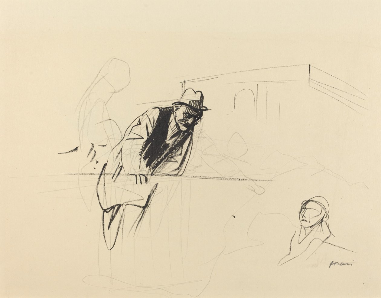 Forhandlinger på Trianon-paladset, Versailles af Jean Louis Forain