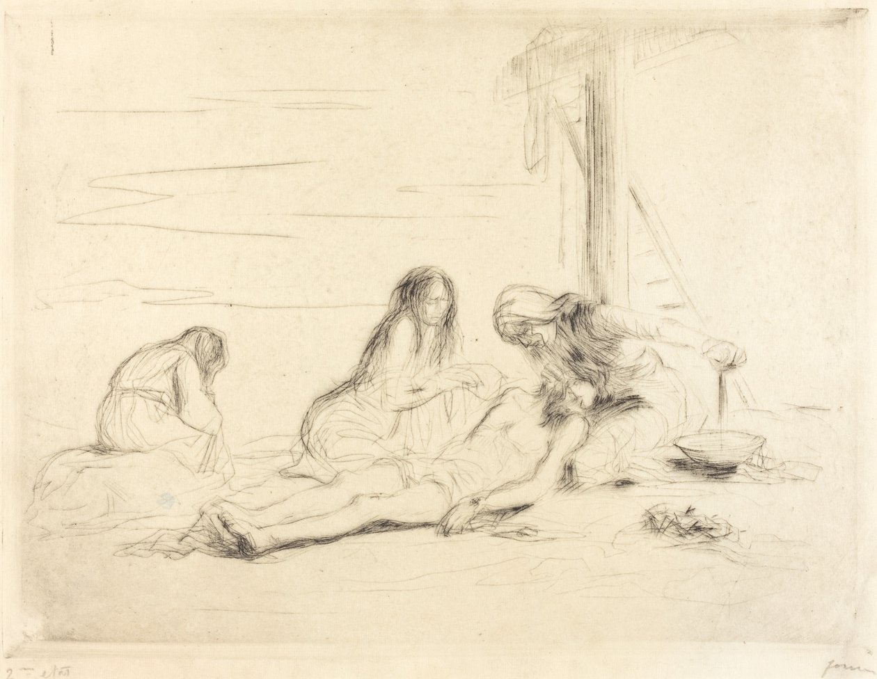 Pietà (første tallerken) af Jean Louis Forain