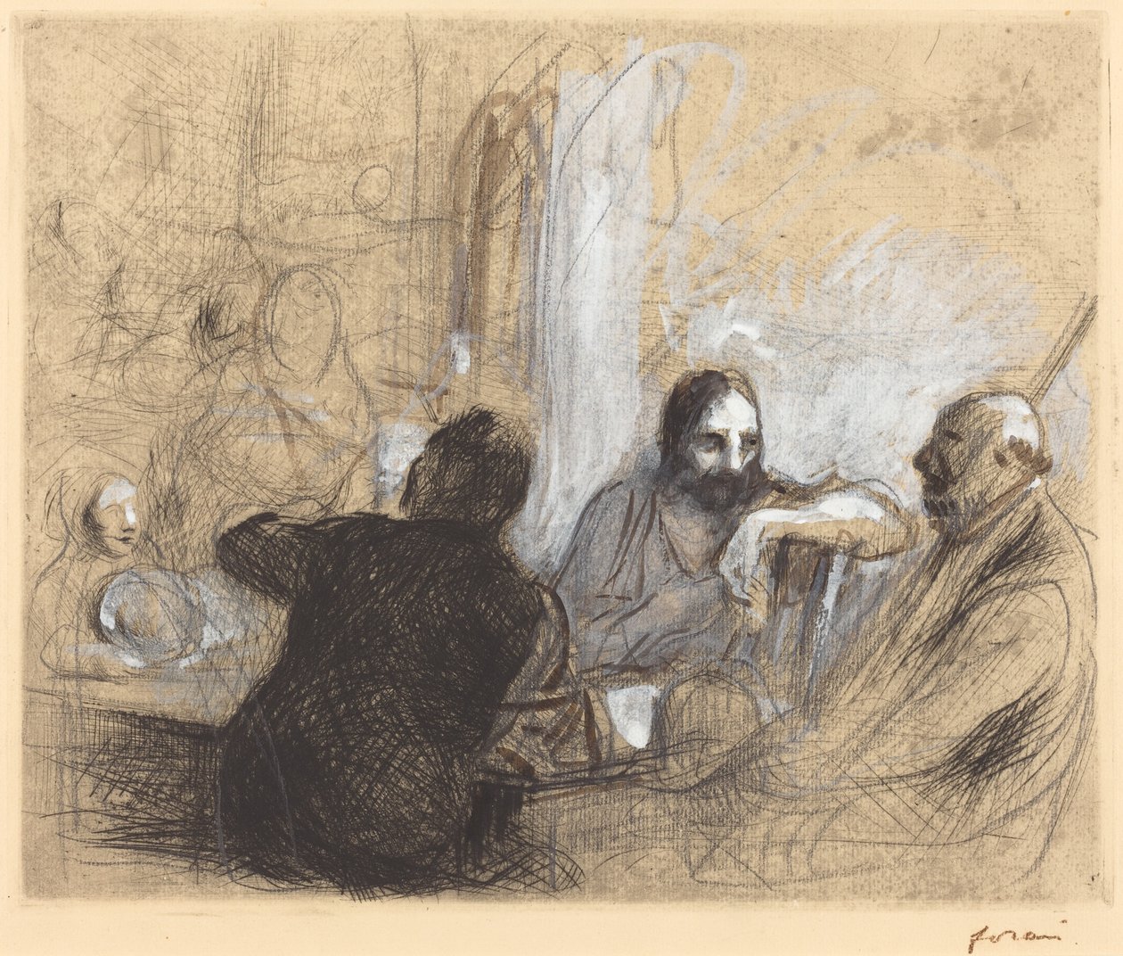 Pilgrimme ved Emmaus af Jean Louis Forain