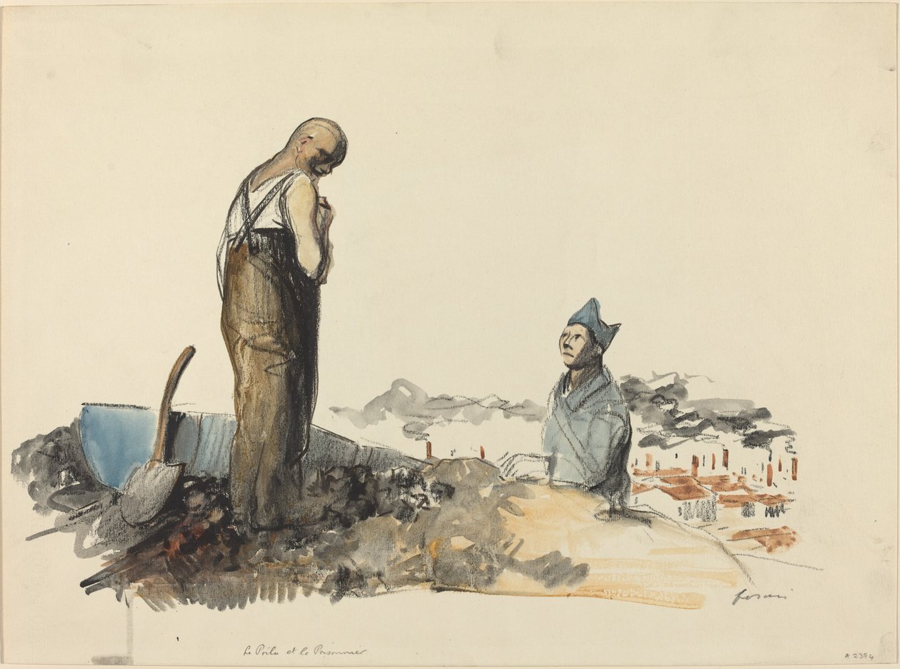 Behåret og Fange af Jean Louis Forain
