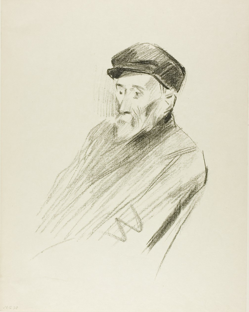 Portræt af Renoir, tredje plade af Jean Louis Forain